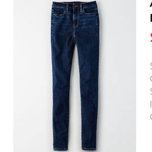 American Eagle (AE) NEW Super High-Waist Jegging - After Midnight - 0 Short